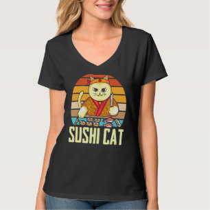 T-shirt Chat Sushi Sashimi Nigiri Maki Chats