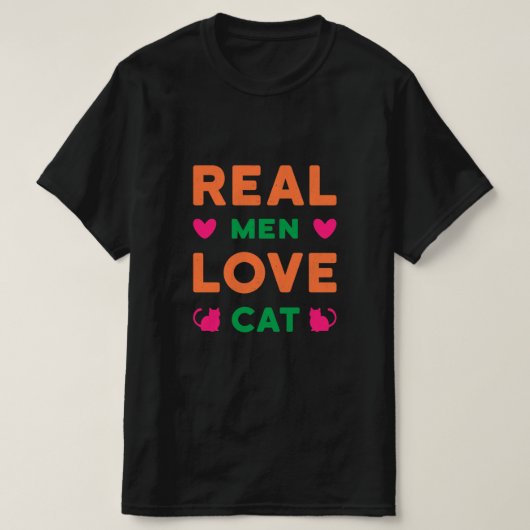 T-shirt Chat - T-shirt Chat élégant pour hommes (Design devant)