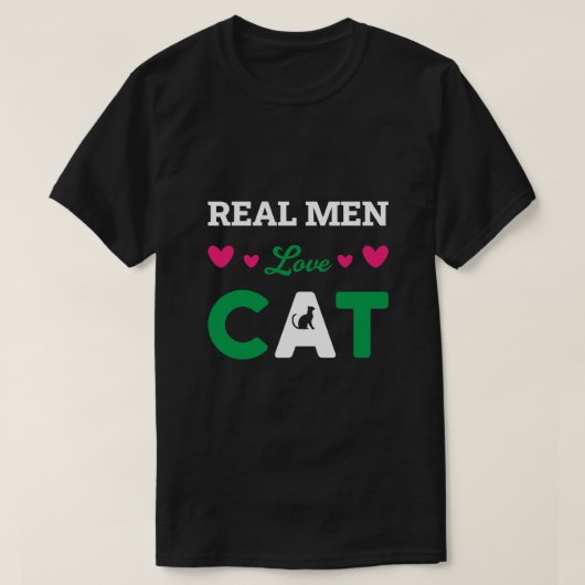 T-shirt Chat - T-shirt Chat élégant pour hommes (Design devant)