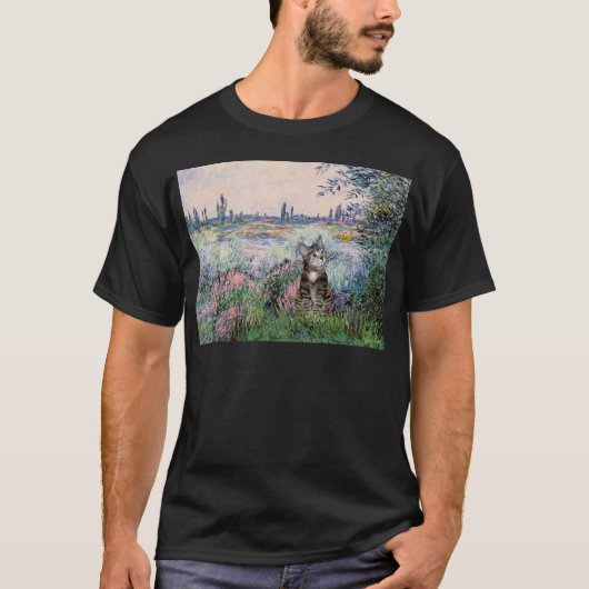T-shirt Chat (Tabby 2) - Sur la Seine (Devant)