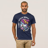 T-shirt Chat Tabby Halloween – Chapeau de Sorcière & Art d (Devant entier)