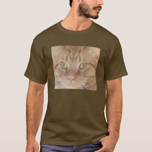 T-shirt Chat Tabby Orange (Devant)
