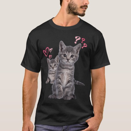 T-shirt Chat Tabby Sucré (Devant)