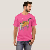 T-shirt Chat Taco Chat Taco Dans L'espace Drôle (Devant entier)