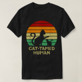 T-shirt Chat Tamed Amoureux des chats humain Amis Kitten B (Design devant)