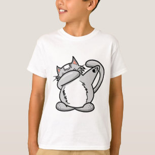 T-shirt Chat tamponnant
