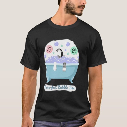 T-shirt Chat temps de bulle parfait (Devant)