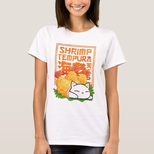 T-shirt Chat Tempura crevette (Devant)