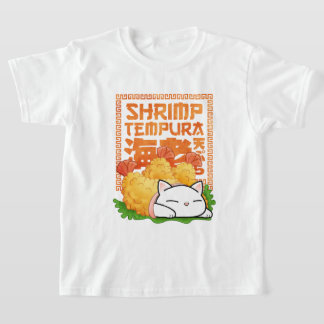 T-shirt Chat Tempura crevette