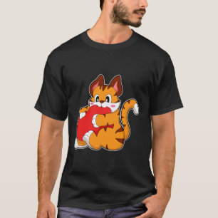 T-shirt Chat tigre à l'amour avec coeur.PNG