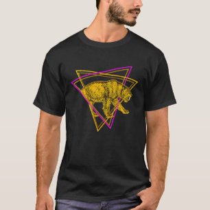 T-shirt Chat Tigre à Sabre Dent Animal Préhistorique Étein