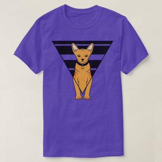 T-shirt Chat tigre avec collier (Design devant)