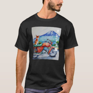 T-shirt Chat Tigre Orange dans l'Aventure Japonaise en Mot