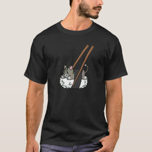 T-shirt Chat Tigré Sushi Nigiri Animal de Compagnie