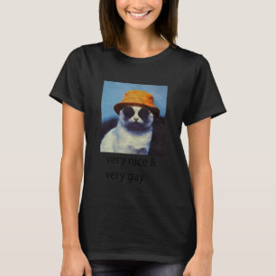 T-shirt Chat Très Gentil Très Gay