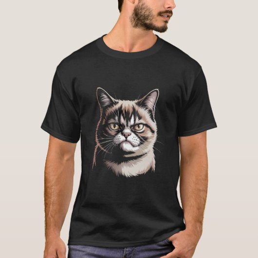 T-shirt Chat triste 😿 – Conceptions de chats émotionnels (Devant)