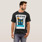 T-shirt Chat triste "Déprimé" (Devant entier)
