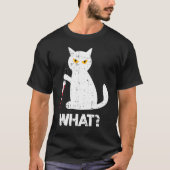 T-shirt Chat tueur Costume de couteau sanglant Funny Anima (Devant)