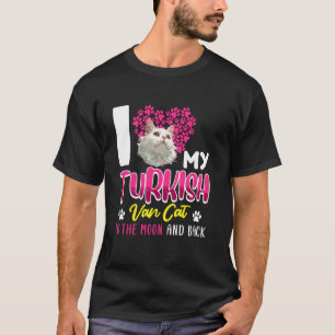 T-shirt Chat Turkish Van J'AIME MON TURKISH VAN JUSQU'À LA