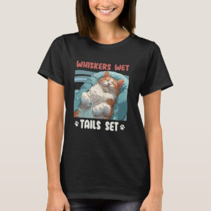 T-shirt Chat Turkish Van MÈCHES QUEUES MOULLÉES Ensemble D