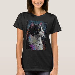 T-shirt Chat Tuxedo Boss pour maman papa