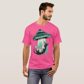 T-shirt Chat Ufo Enlevé (Devant entier)