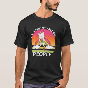 T-shirt Chat Unicorn Chats Sont Mes Personnes Préférées Ra