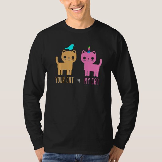 T-shirt Chat Unicorne - Chats pour animaux de compagnie (Devant)