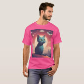 T-shirt Chat Uniely Ufo (Devant entier)