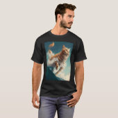 T-shirt Chat Vagues Volantes (Devant entier)