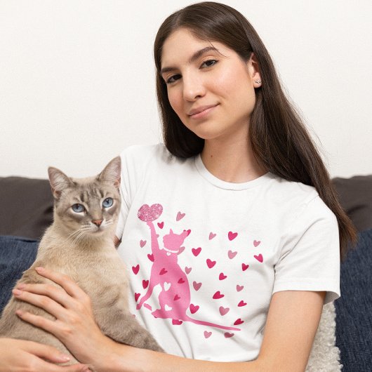 T-shirt Chat Valentine Cute