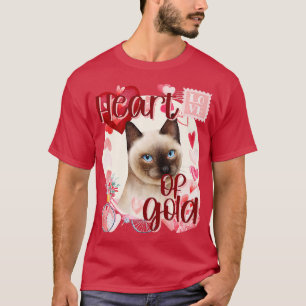 T-shirt Chat Valentine Siamese Simply Mure Colonnes Sud