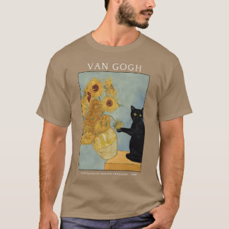 T-shirt Chat Van Gogh rétro