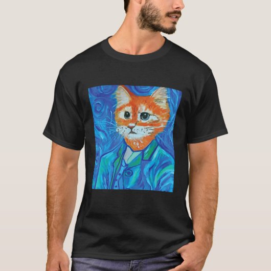 T-shirt Chat Van Gosh 3 (Devant)