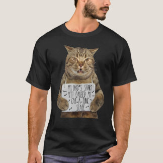 T-shirt Chat Vêtements Mes Padas Pieds puants Causés Catat