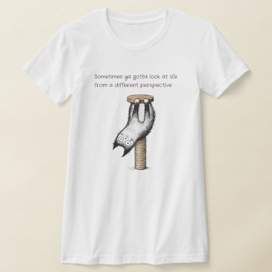 T-shirt Chat vie perspective différente  (Poser)