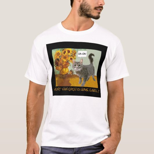 T-shirt Chat vilain 3 de Van Gogh (Devant)