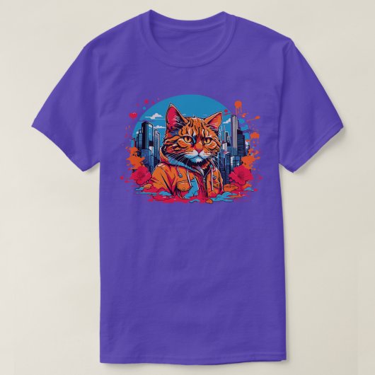T-shirt Chat vintage (Design devant)