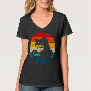 T-shirt Chat vintage Chat Noir Style Rétro Chat Vintage 1