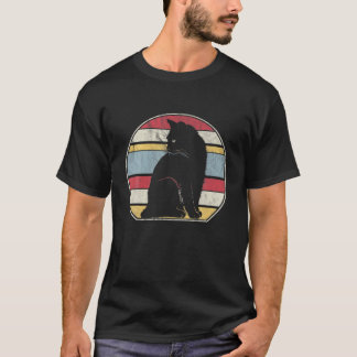 T-shirt Chat vintage Style Rétro Cute Chat Kitten Lover Ho