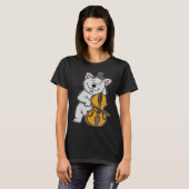 T-shirt Chat violoncelle enseignante de musique (Devant entier)