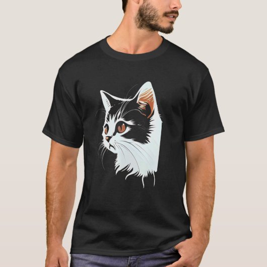 T-shirt Chat visage chat (Devant)