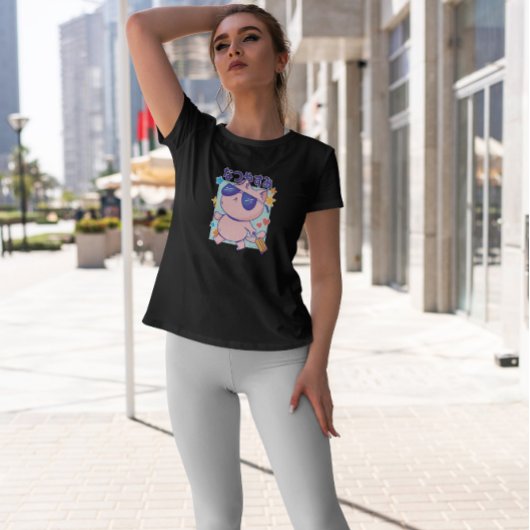 T-shirt Chat voyageur Cool japonais