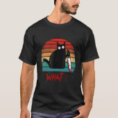 T-shirt Chat W Chat Noir Chat Ous Chat Avec Couteau (Devant)