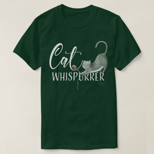 T-shirt Chat Whisperer mignonne Chat LoverGift (Design devant)