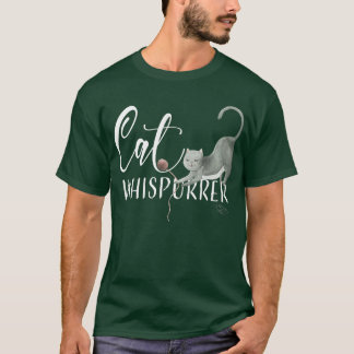 T-shirt Chat Whisperer mignonne Chat LoverGift