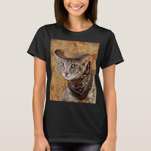 T-shirt Chat Wild West (Devant)