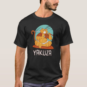 T-shirt Chat Yakuza Gokudo Mafia Japonaise Katana Japon Sa
