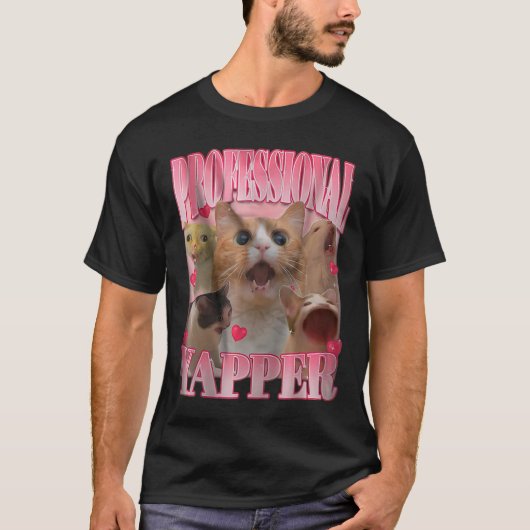 T-shirt Chat Yapper Professionnel Drôle Odly Spécifique Ch (Devant)
