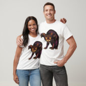 T-shirt Chat Zombie Drôle Effrayant Mignon Chat Mort-Vivan (Unisexe)